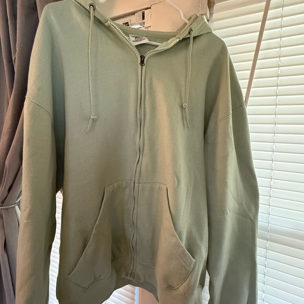 Pacifica Light Green Zip-Up Jacket